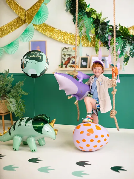 Balão Foil 35cm Happy Birthday - Dinossauros