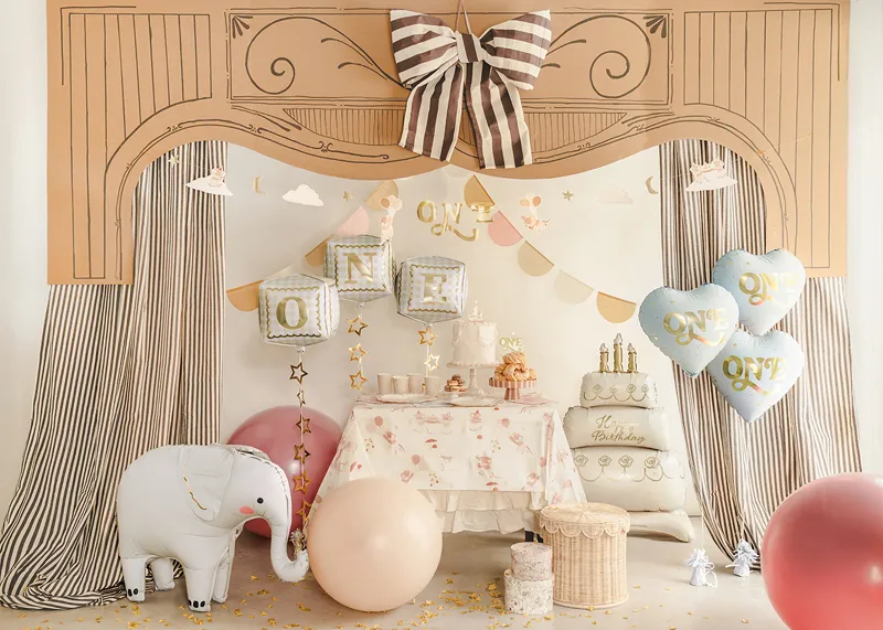 Balão Foil 45cm Coração 'One' Azul