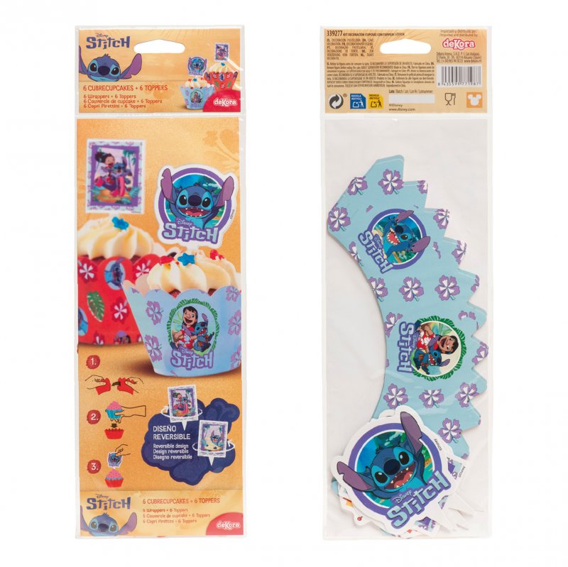 6 Kits Decoração Cupcake Stitch