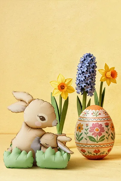 Balão Foil Standing 51x60cm Coelhos