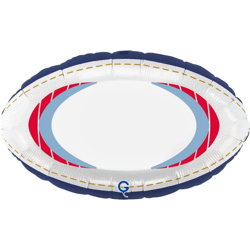 Balão Foil 51cm Bola de Rugby