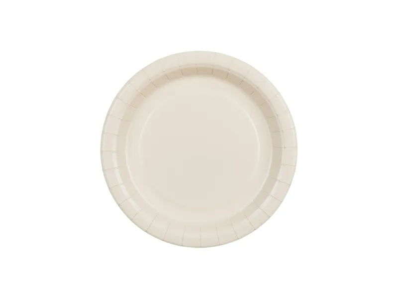 6 Pratos 18cm Bege