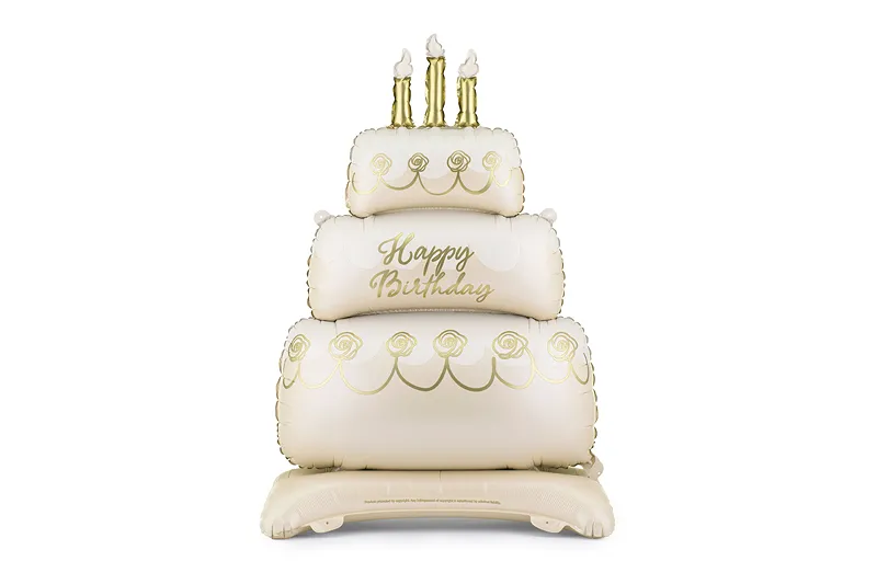 Balão Foil 70x100cm Bolo 'Happy Birthday'