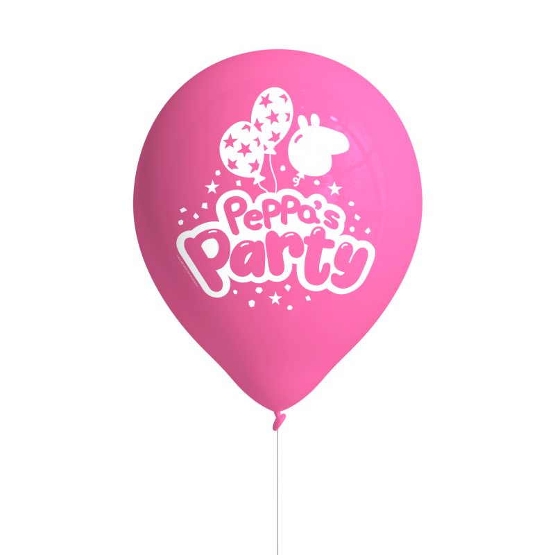 8 Balões Latex 11'' Peppa Pig