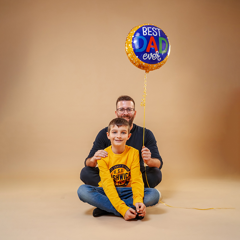 Balão Foil 46cm Best Dad Ever - Dia do Pai