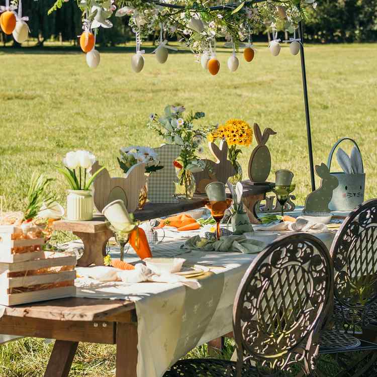 Coelho em Madeira 11x20,5x2cm Vichy