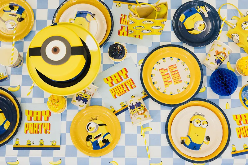 6 Pratos 23cm Minions
