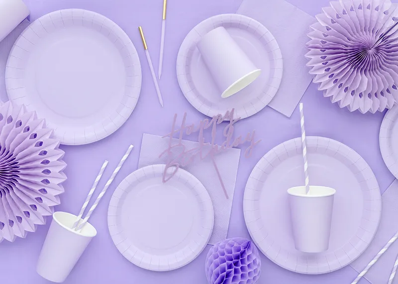 6 Copos 250ml Lilás