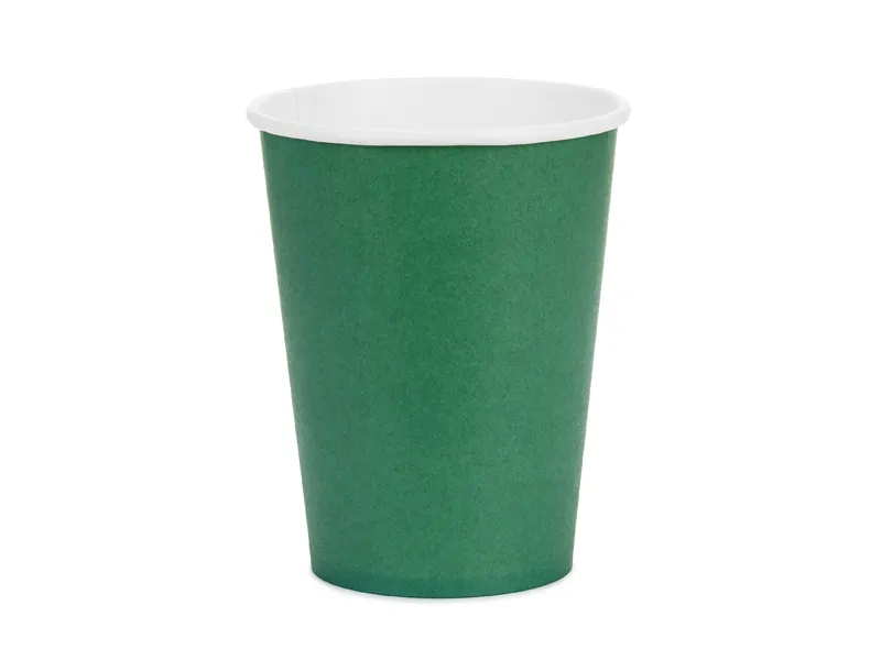 6 Copos 250ml Verde Escuro
