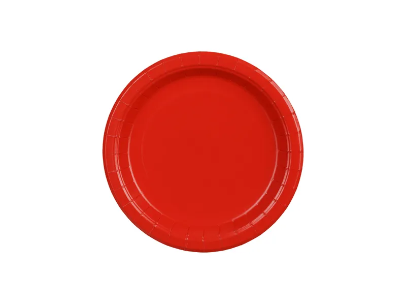 6 Pratos 18cm Vermelho