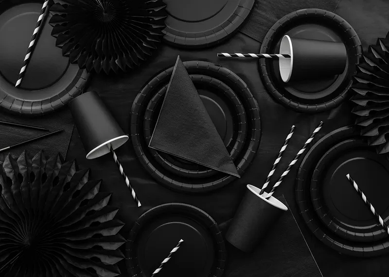 20 Guardanapos 33cm Preto