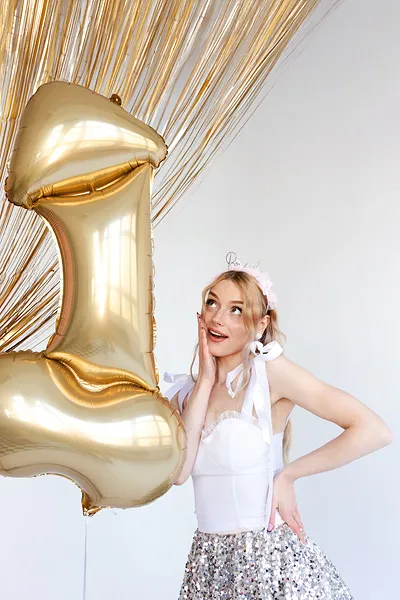 Balão Foil 55.5x112 Pénis Dourado - Despedida de Solteira