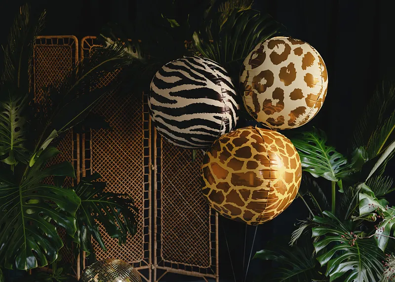 Balão Foil Orbz 75cm Animal Print Manchas Girafa
