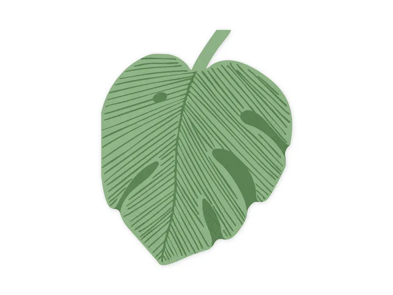 12 Guardanapos 29,1x36cm Folha Monstera