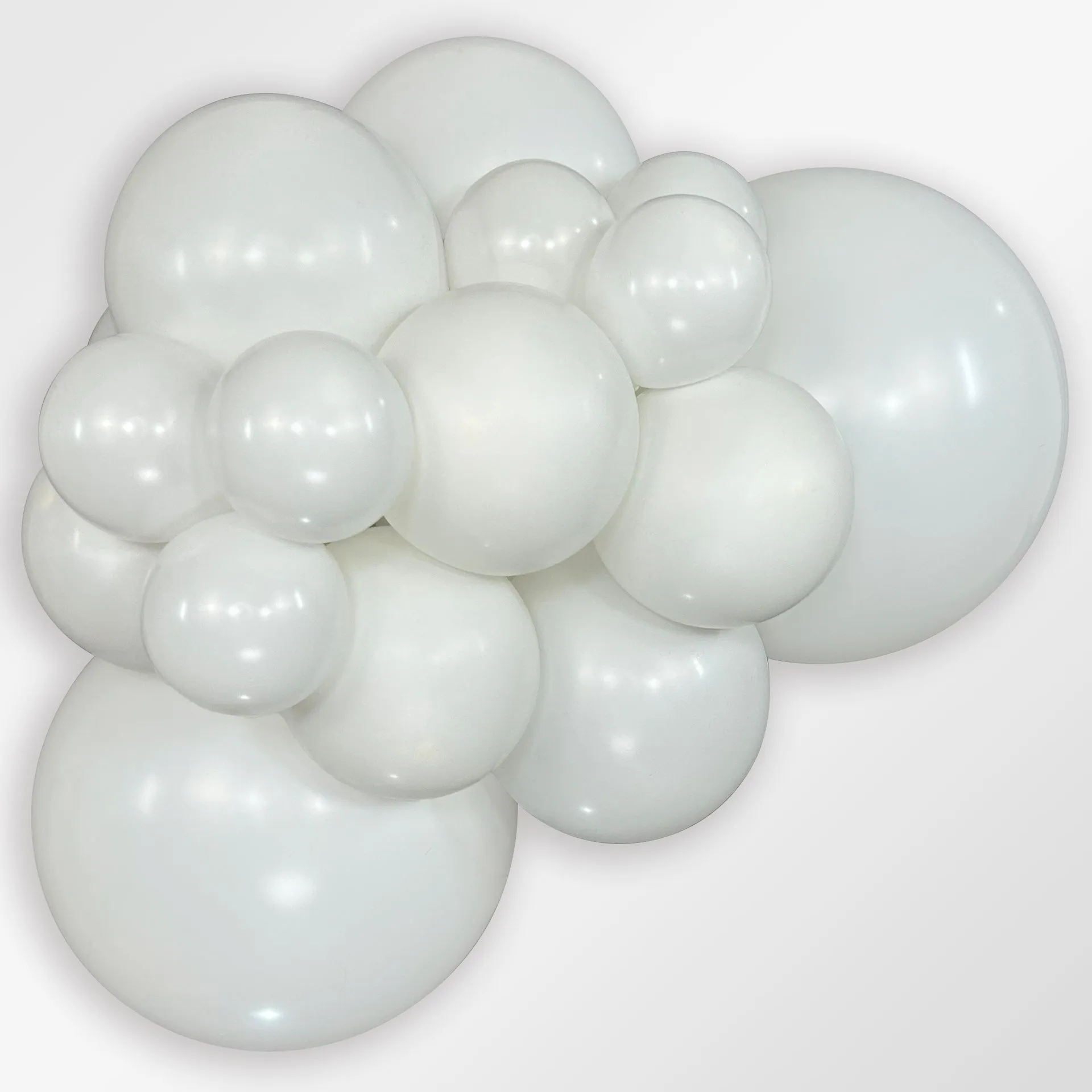 10 Balões latex R24 (60cm) - White Fashion - 005