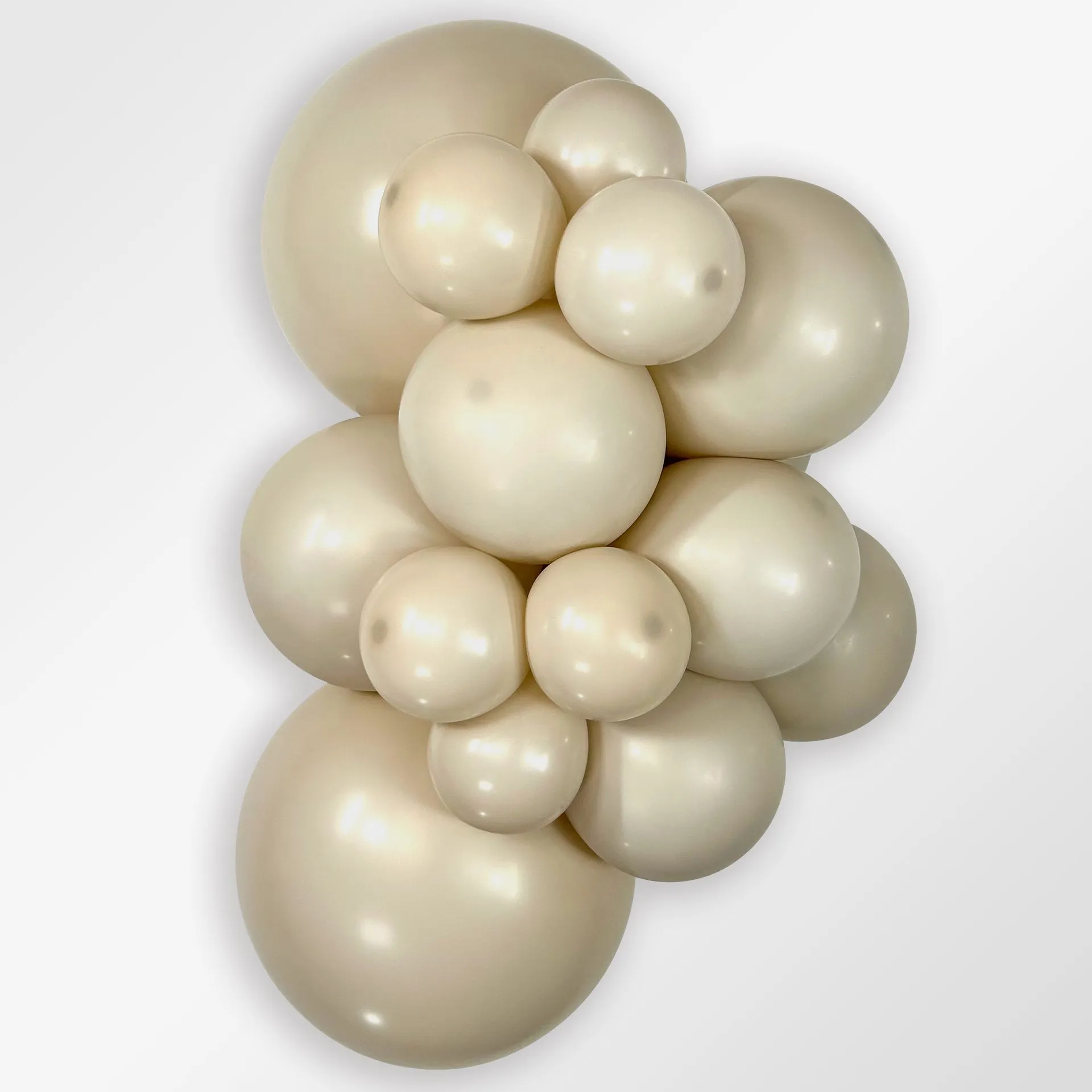10 Balões latex R24 (60cm) - White Sand - 071