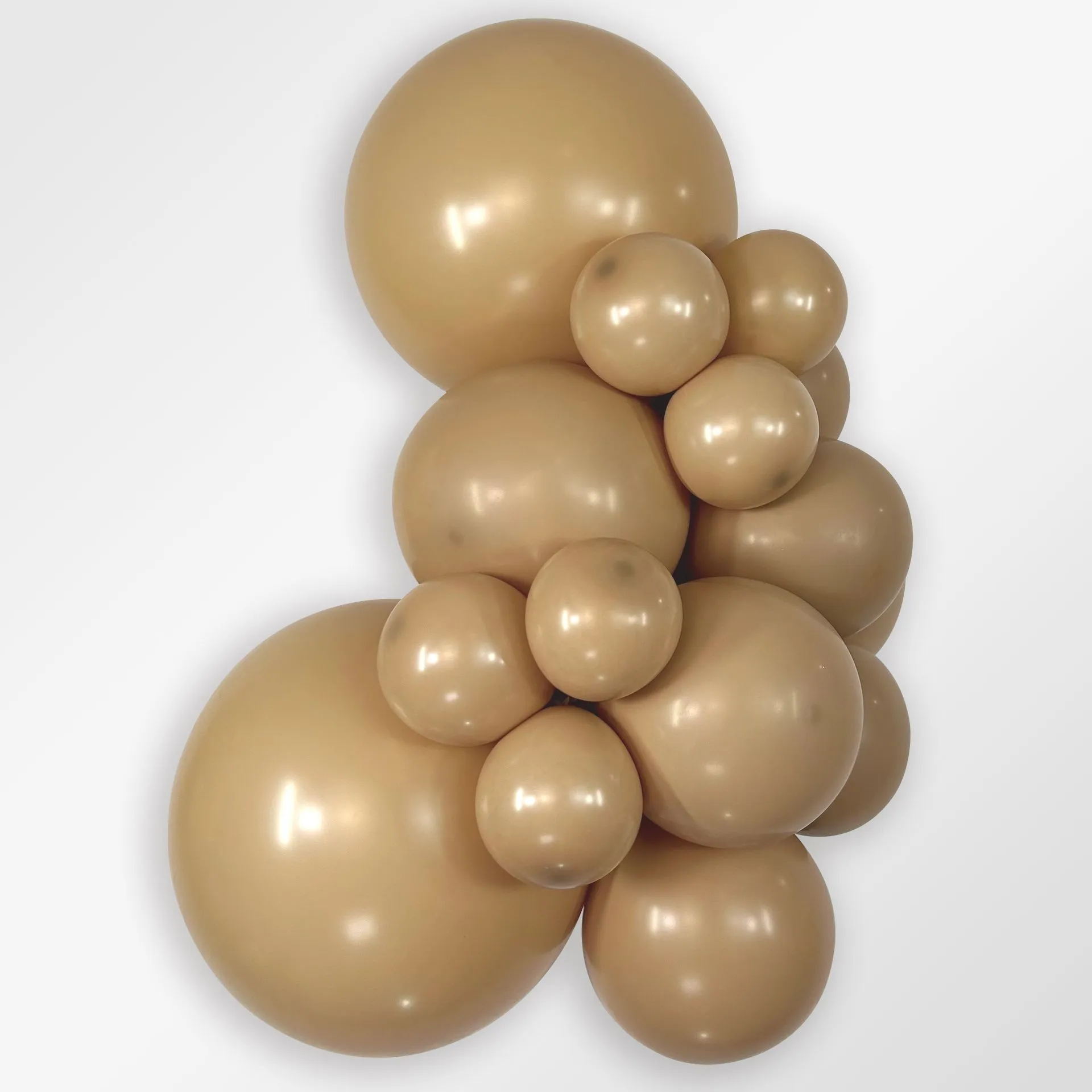 15 Balões latex R18 (45cm) - Latte - 073