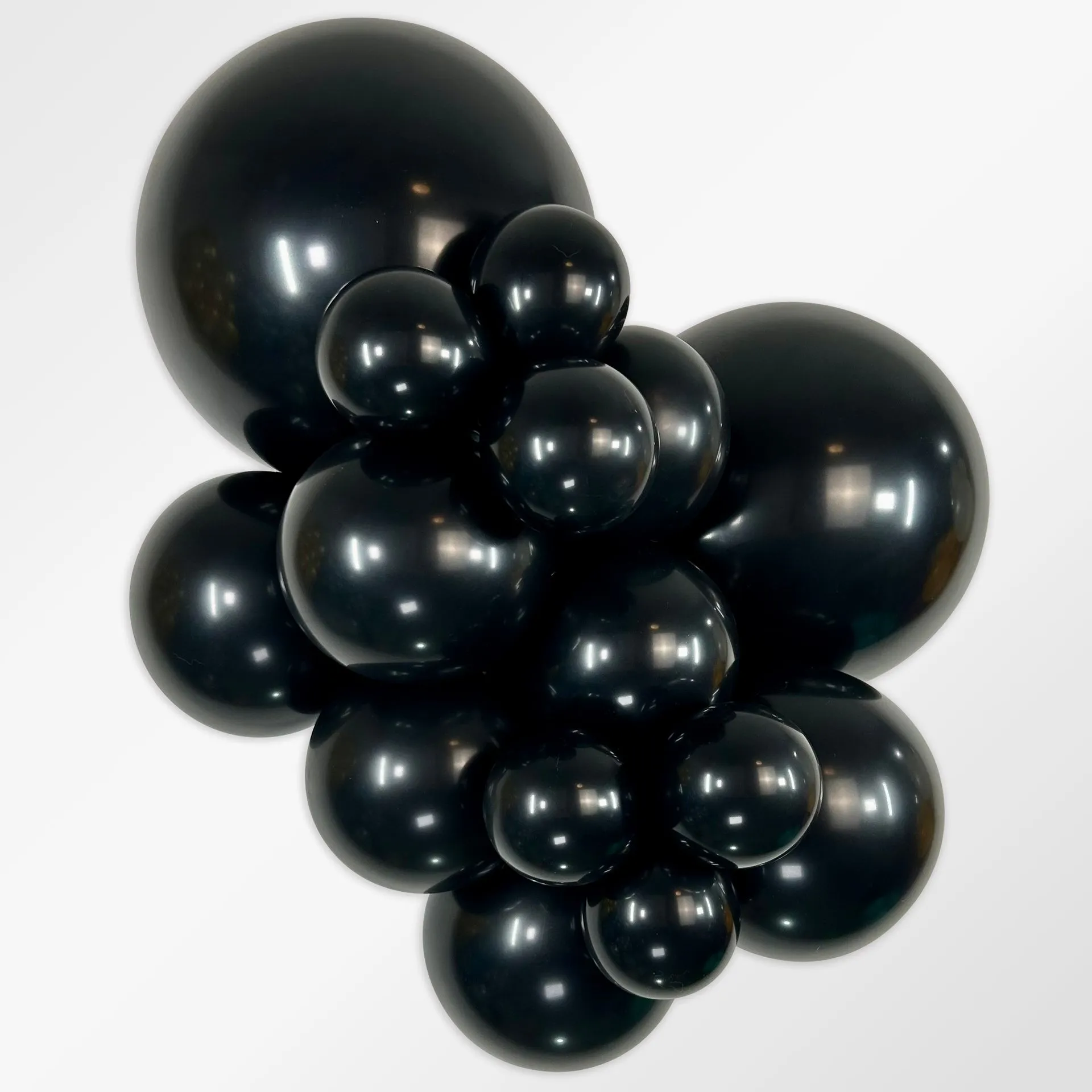 15 Balões latex R18 (45cm) - Black - 080