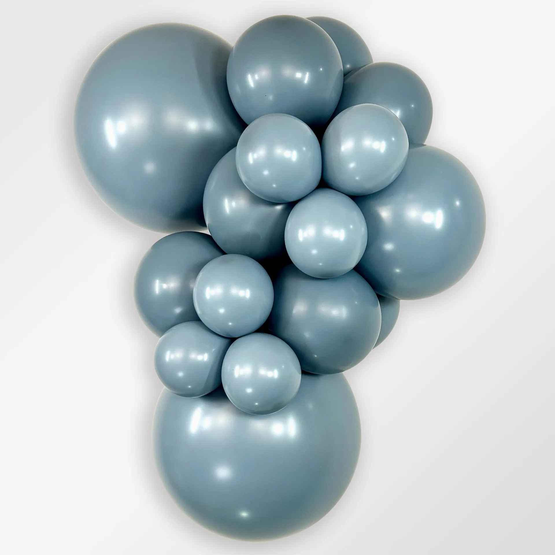 50 Balões latex R5 (12cm) - Pastel Dusk Blue - 140