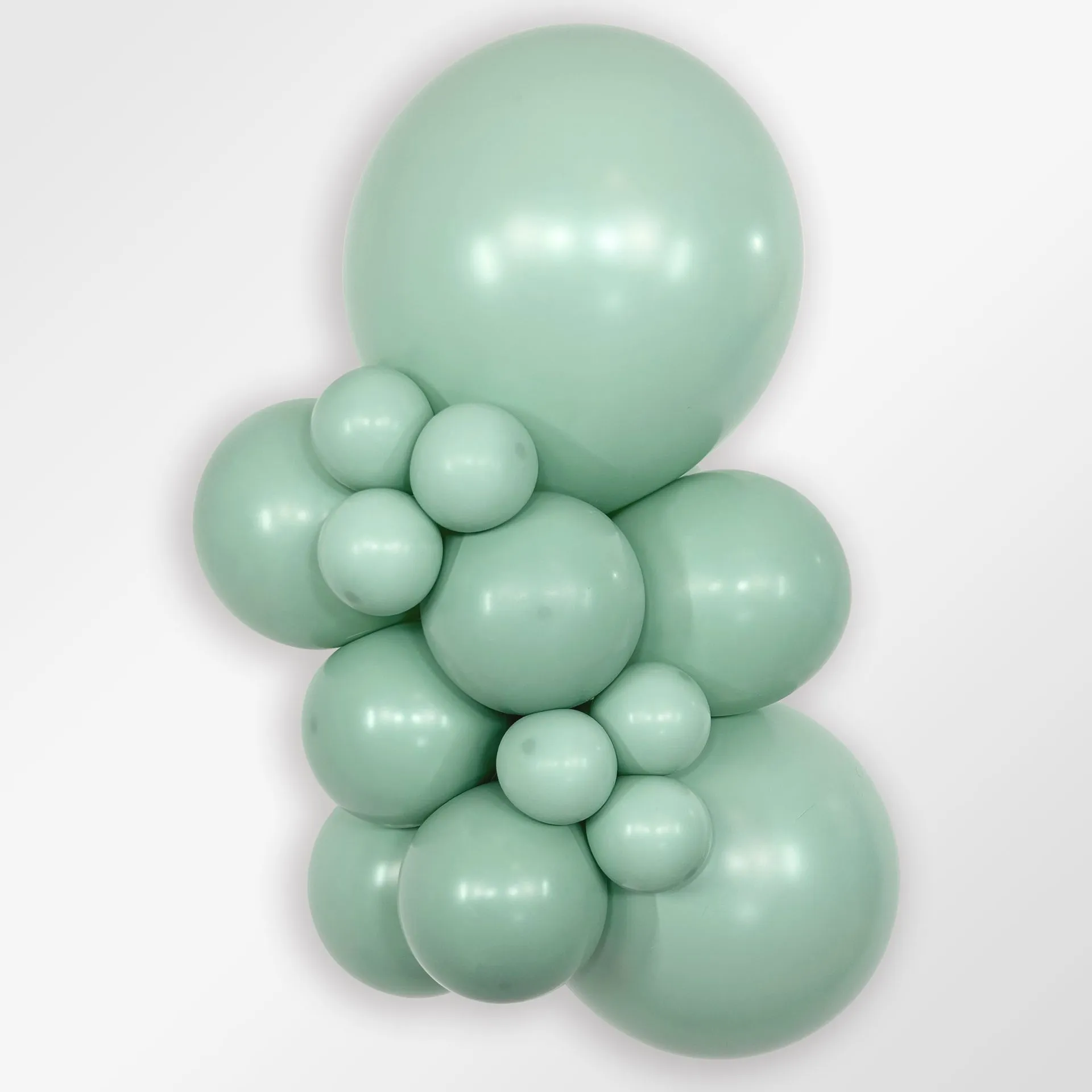 100 Balões latex R5 (12cm) - Pastel Dusk Green Tea - 126