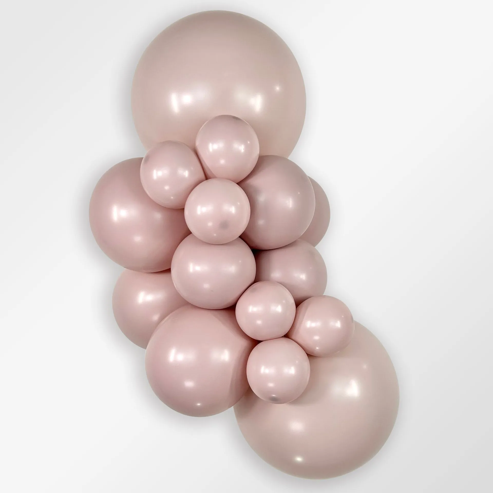 15 Balões latex R18 (45cm) - Pastel Dusk Rose - 110