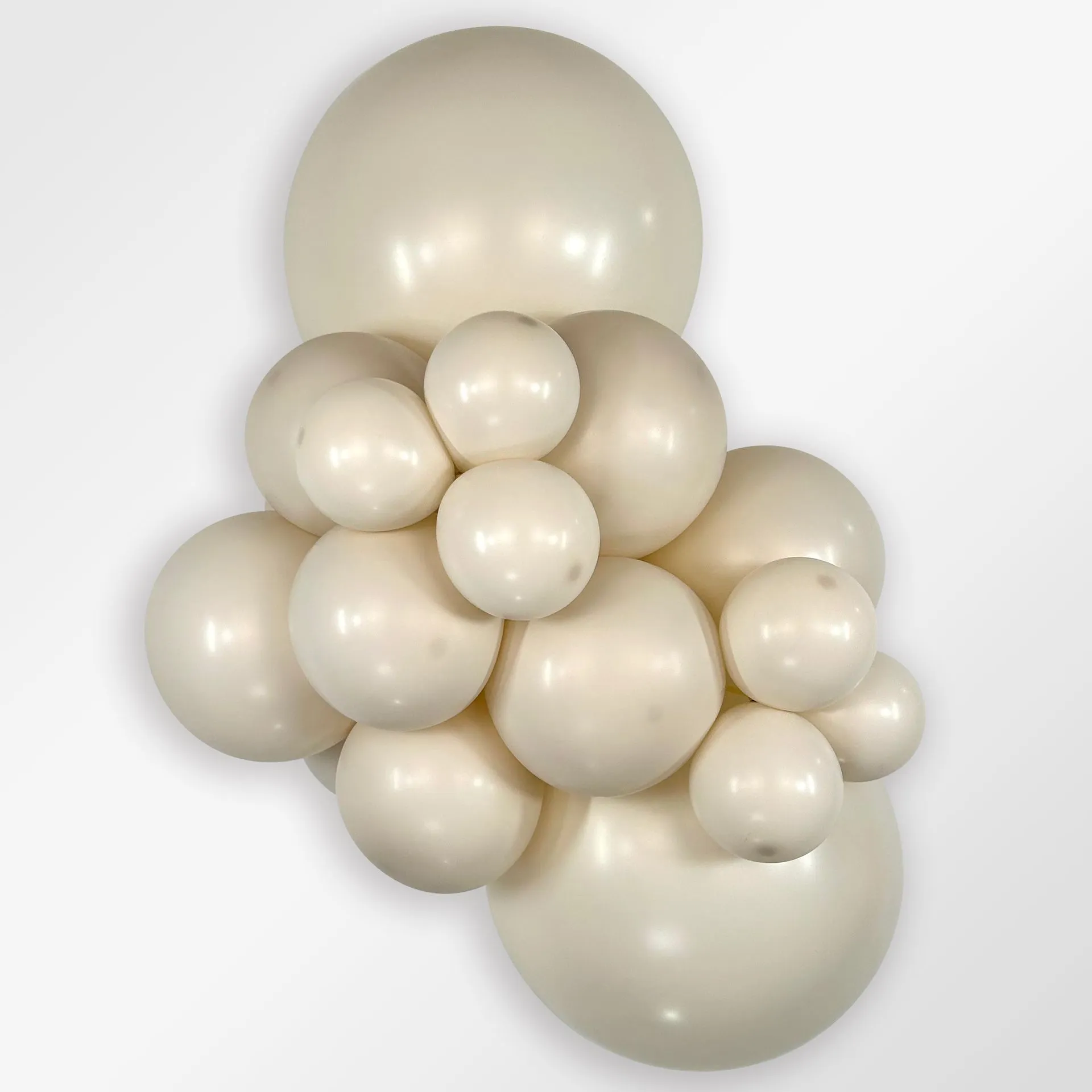 50 Balões latex R12 (30cm) - Pastel Dusk Cream - 107