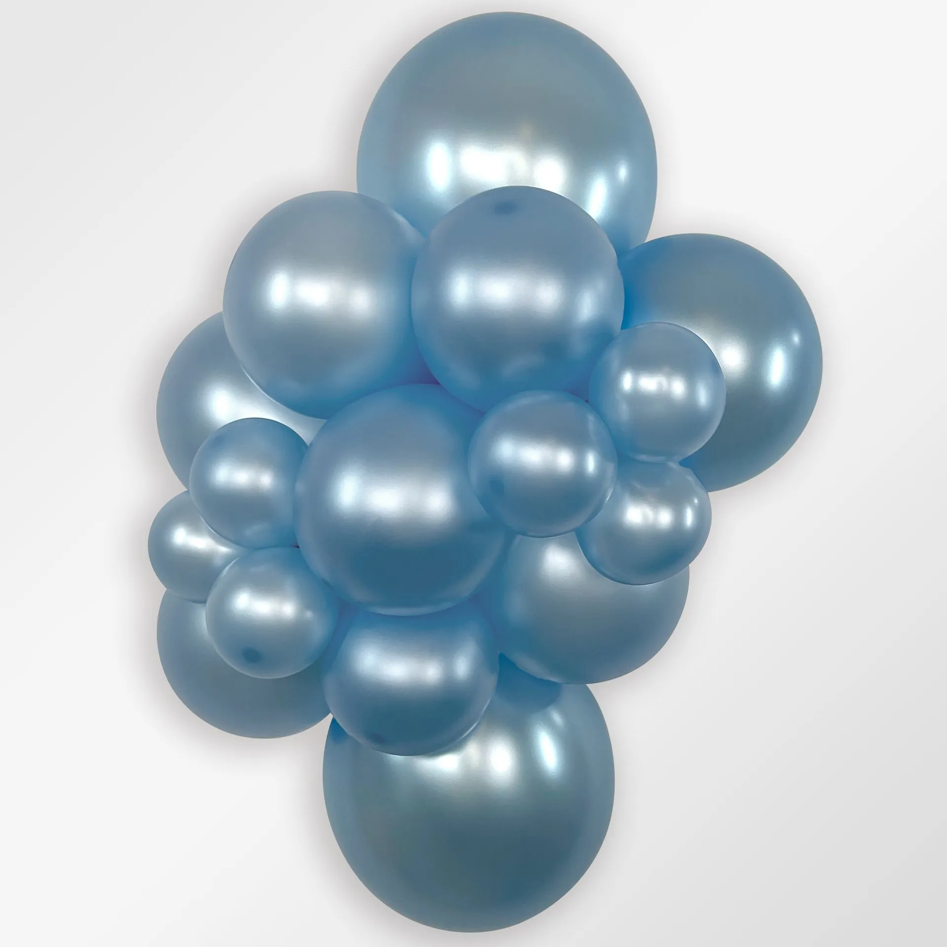 50 Balões latex R12 (30cm) - Pearl Blue - 440