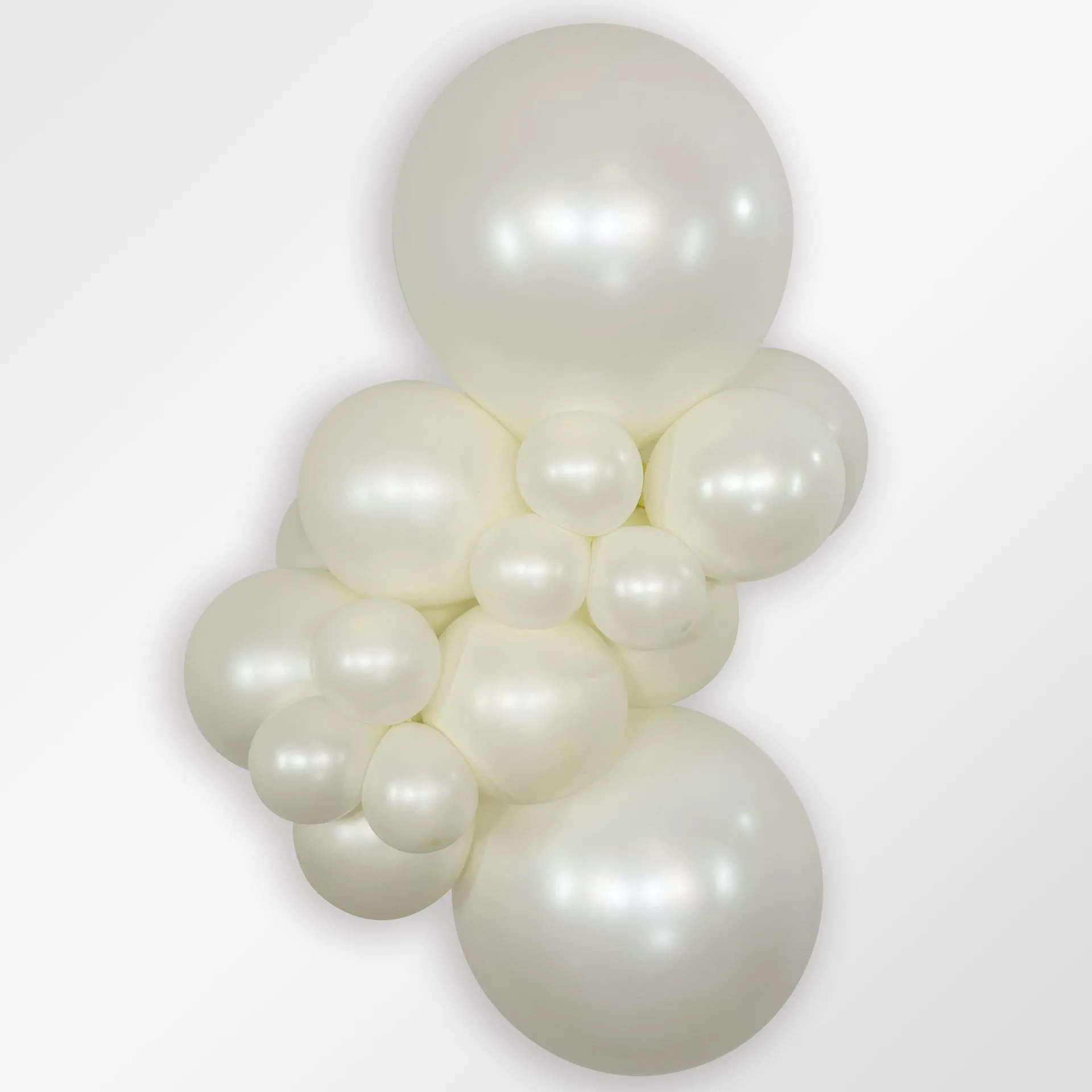 15 Balões latex R18 (45cm) - Silk Oyster White - 806