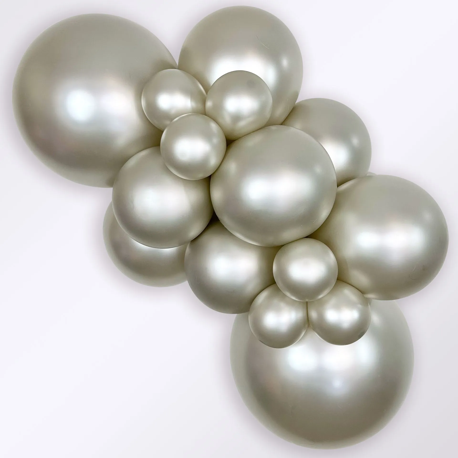 50 Balões latex R5 (12cm) - Silk Cream Pearl - 873