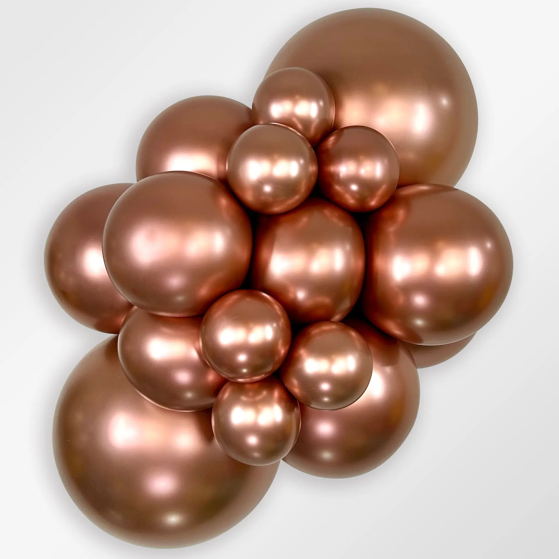 10 Balões latex R24 (60cm) - Reflex Rose Gold - 968