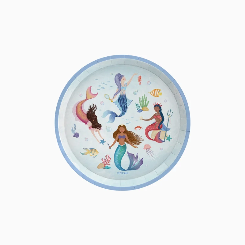 6 Pratos 17cm Sereias