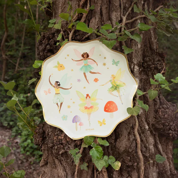 6 Pratos 23cm Fadas