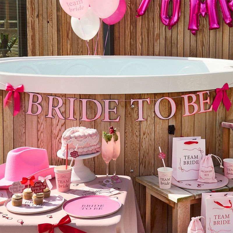 Grinalda 2m Bride to Be - Pink Bows