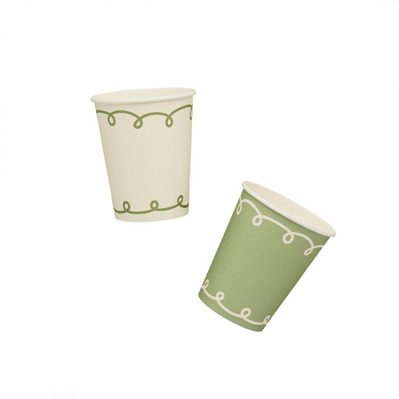 8 Copos 250ml Botanical