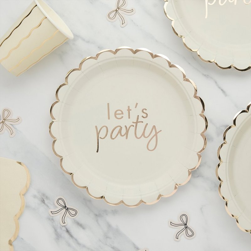 8 Pratos 22,5cm Let's Party