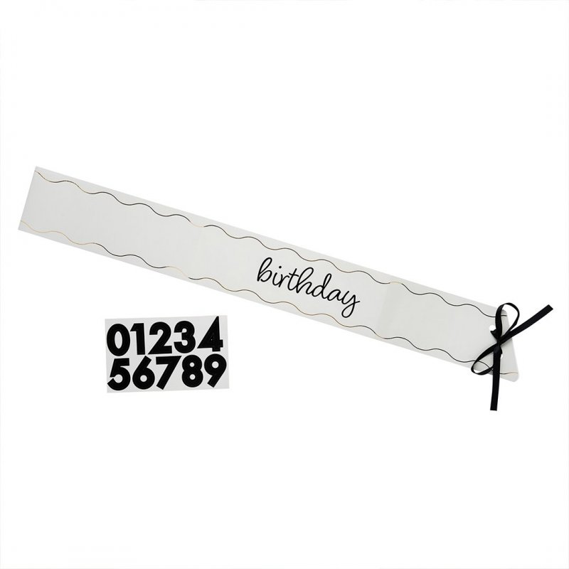 Faixa Personalizável Aniversário Laço