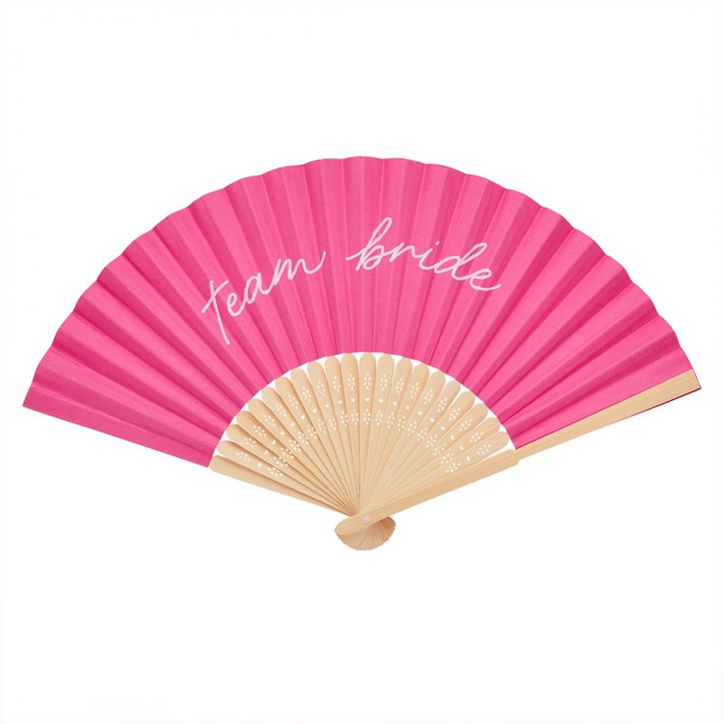 4 Leques Rosa Team Bride