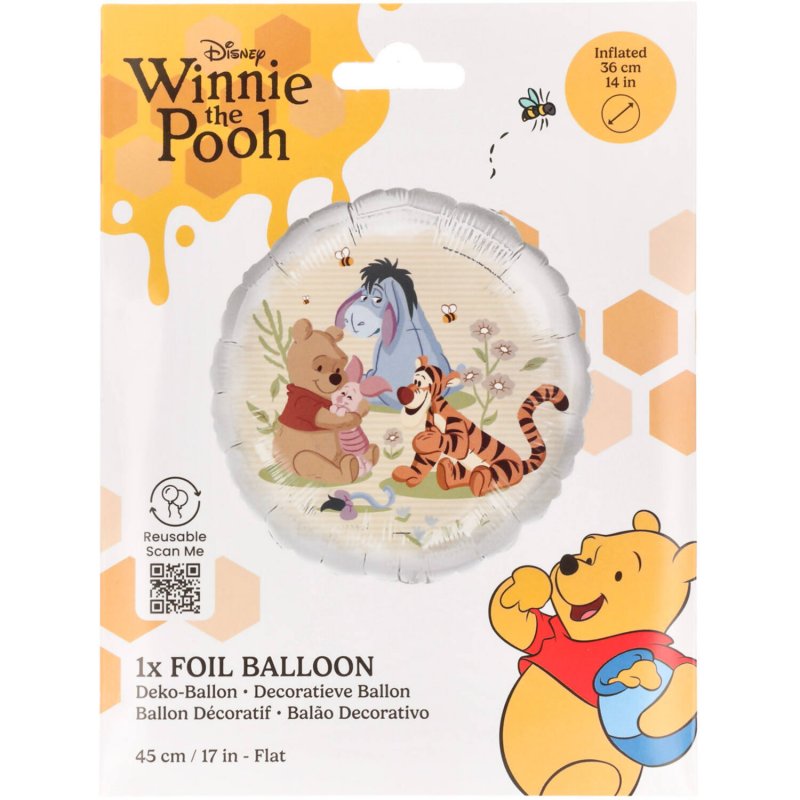 Balão Foil 45cm Winnie The Pooh and Friends 