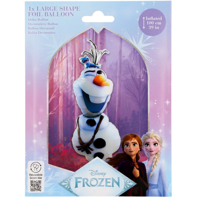 Balão Foil 40x100cm Frozen - Olaf