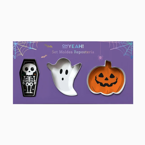 3 Cortadores de Bolachas Halloween