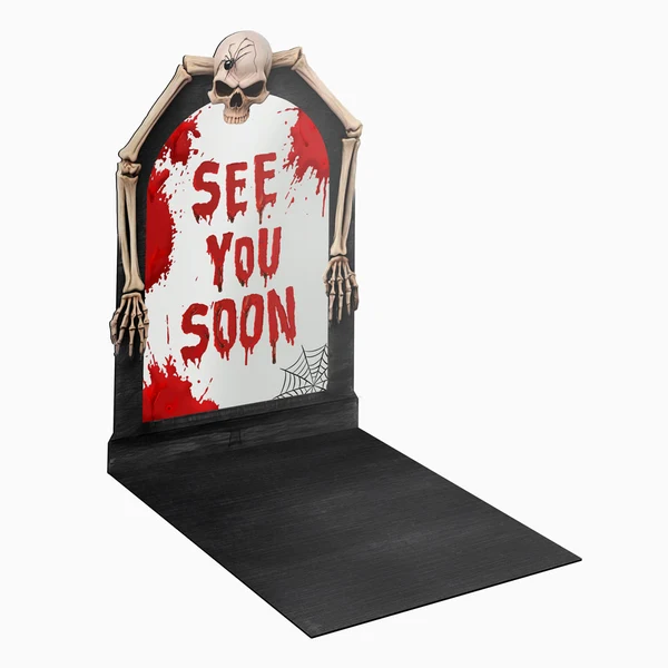 Bandeja Espelho de Papel 25x38cm See You Soon - Halloween