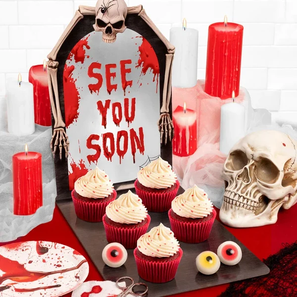 Bandeja Espelho de Papel 25x38cm See You Soon - Halloween