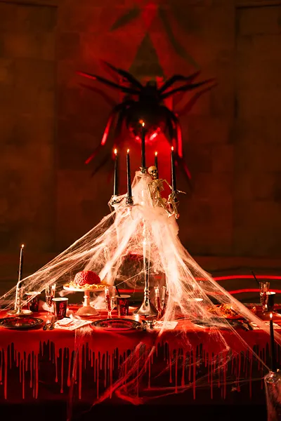 Toalha de Mesa 180x120cm Dripping Blood - Halloween