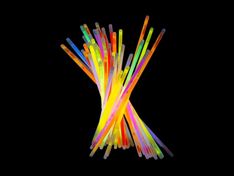100 Sticks 20cm Glow com Conectores