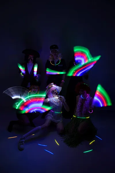 100 Sticks 20cm Glow com Conectores