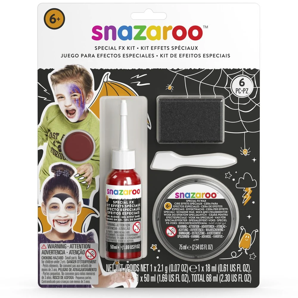Kit Pintura Facial Efeitos Especiais Snazaroo Halloween