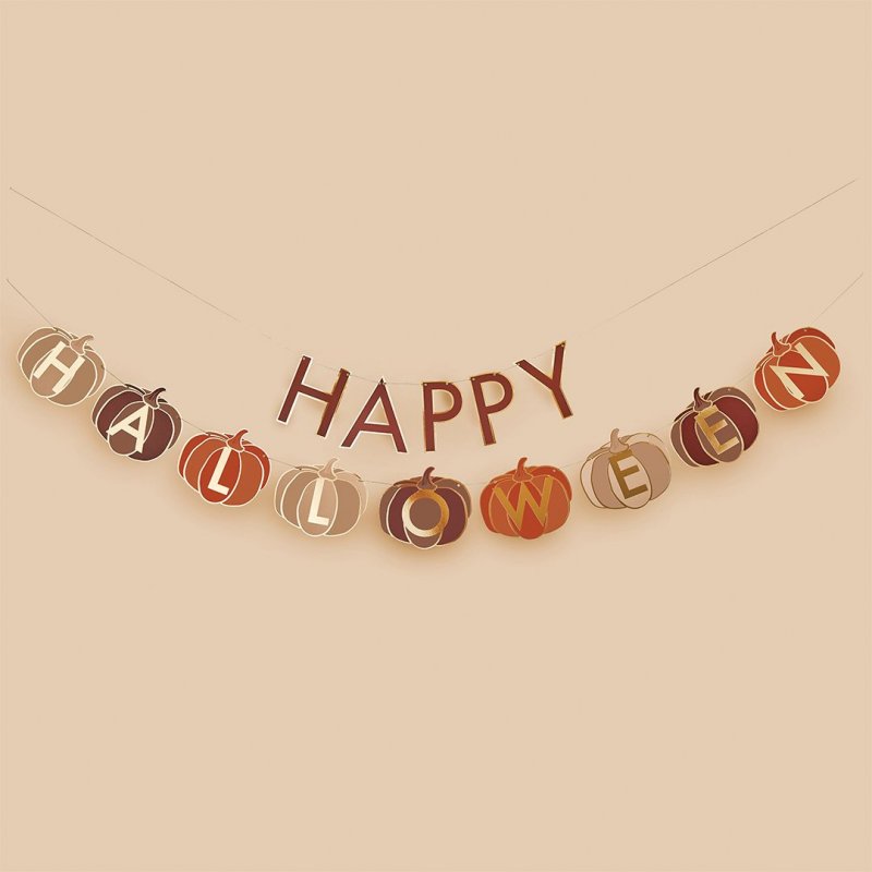 Grinalda Happy Halloween com Abóboras 2m