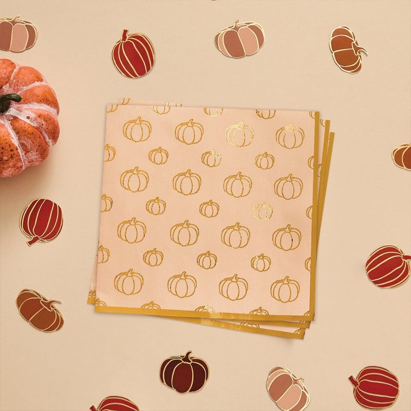 16 Guardanapos Abóboras 16,5cm - Halloween