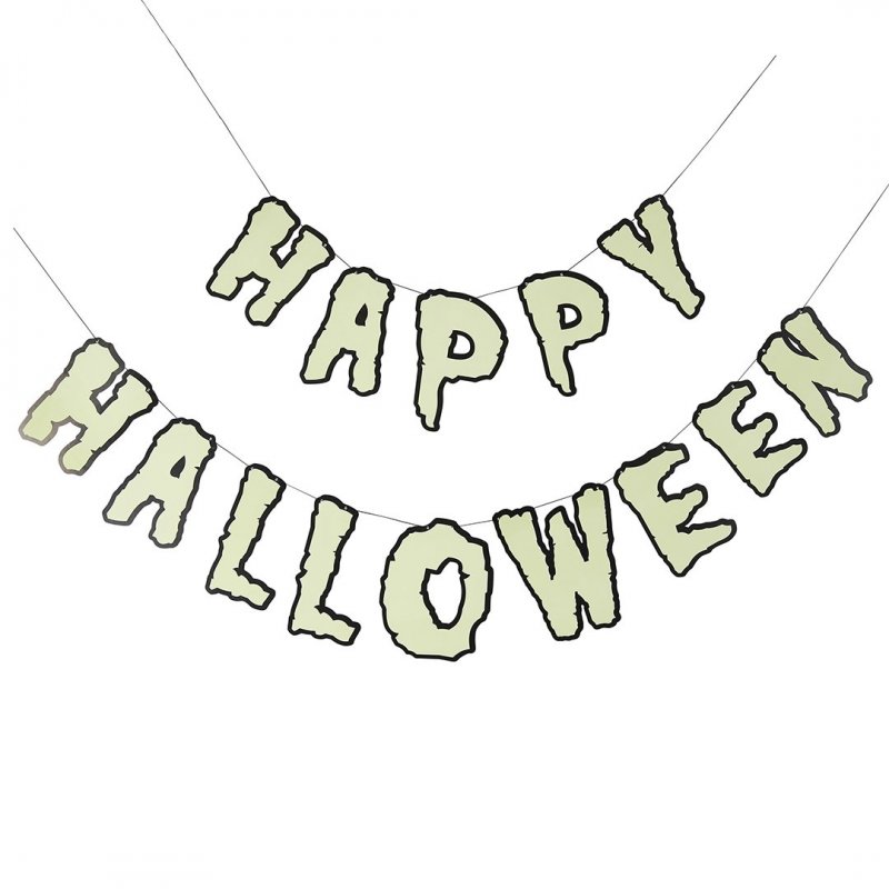Grinalda Happy Halloween Brilha no Escuro 2m - Halloween
