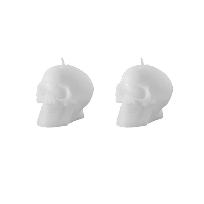 2 Mini Velas 5cm Caveira - Halloween